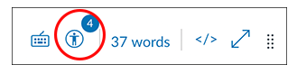 Digital accessibility checker in Canvas