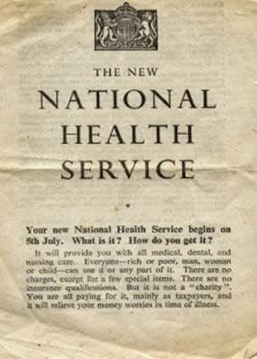 A flyer introducing the NHS.